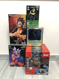 全走 海賊王 甚平 羅 卓洛 索隆 一番賞 B賞 龍珠 銀髮 孫悟空 龍珠超 A賞 我的英雄學院 我英 切島銳兒郎 海外版 日版 金証 One Piece Jinbe Law Zoro Figuart