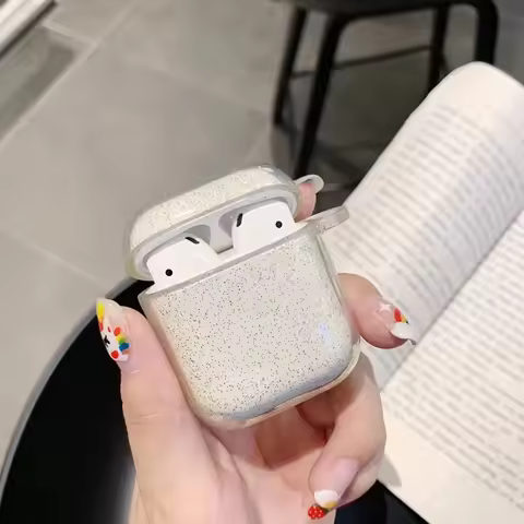 Luxury Bling Glitter Clear Earphone Case For Airpods Pro 3 Wireless Earphone Cover For Air Pods 3 2 