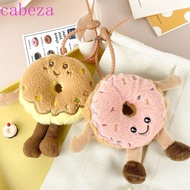 CABEZA Simulation Donut Plush Pendant, Cartoon Doughnut Donut Plush Key Rings, Fashion Plush Kawaii 