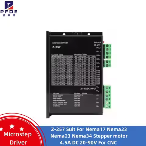 Z-257 Microstep Driver Suit For Nema17 Nema23 Nema23 Nema34 Stepper motor DC20-90V For CNC
