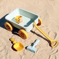 兒童海邊沙灘車玩具套裝決明子寶寶拖車海灘挖沙鏟子玩沙子桶工具
