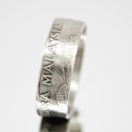 馬來西亞硬幣戒指 50 Sen 1989-2011 男士硬幣戒指 女士硬幣戒指