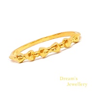 Dreams Jewellery Cincin Ribbon Emas 916 Original / Ribbon Ring 916 Gold Original