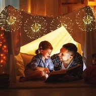 Solar Fireworks Lights Outdoor Waterproof Dandelion Lanterns Villa Courtyard Garden Terrace Decorati