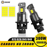 D2S D4S Led Car Headlight Canbus HID D2R D4R Led Xenon Bulb 1:1 Turbo Led Car Lamp Auto Light 6500K 