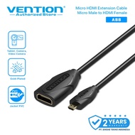 Vention Micro HDMI Male to Standard HDMI Female 4K Cable Micro HDMI to HDMI Extension Cable/ - ABB