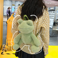 Ba Lô Ếch Dễ Thương Mới 2024 Đồ Chơi Hoạt Hình Cá Nhân Cô Gái Quà Sinh Nhật Túi Búp Bê