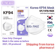 NewM The Refreshing KF94 mask 50pcs 4ply KFDA FDA CE all approved 3D adult big face mask made in korea white good quality big size korea facial mask shipping from korea