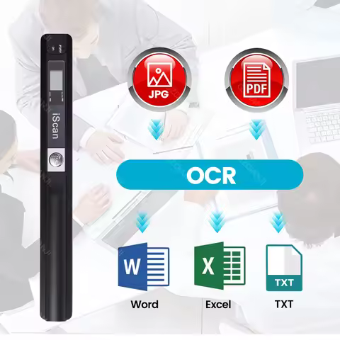 IScan01 Portable A4 Document Reader Scanner 900DPI For Contract Books Office Business Handheld Mobil