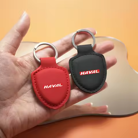 Leather Car Keychain Promotional Gift with Logo Accessories For Haval H6 Dargo M6 H9 H6S F7 F7X Joli