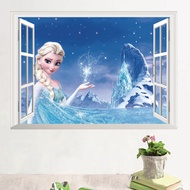 3D Cartoon Frozen Childen Kids Room Wallpaper Kindergarten Removable Wall Decoration