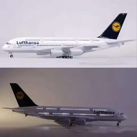 50.5cm 380 1:160 Model Airplane Lufthansa A380 Plane Models Diecast Airplanes Large Resin Plane Mode