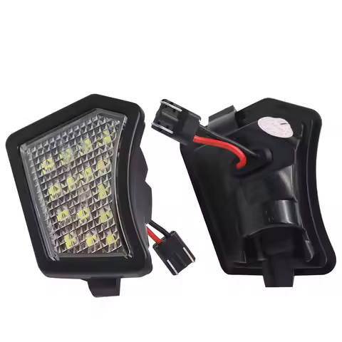 2Pcs Car LED Front Under Mirror Lamp Puddle Light For Volvo V40 V50 C30 C70 S40 S60 S80 V50 V70 XC70