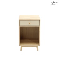 SB Design Square MAISON CO. ตู้ข้างเตียง DAISY สีครีม (40x43x62 ซม.)