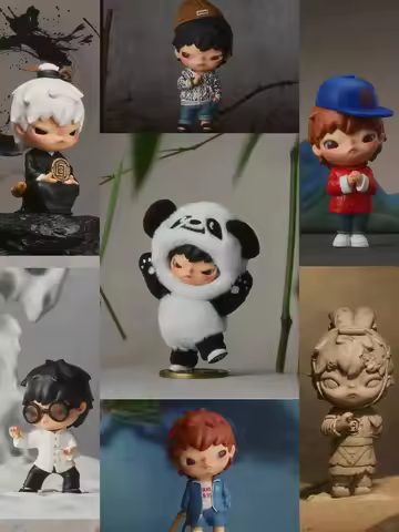 New Genuine Hirono×Clot Series Anime Figures Limited Edition Hirono Yin-Yang Model Toys Collection A