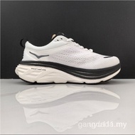 Hoka One One Bondi 8 road running shoes For men and women, gray, black and white, sizes 36-45. AV7D