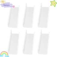 FANSIN 6pcs Acrylic Record Shelf, Space Saving Floating Shelves Wall Mounted Record Holder, Music Co
