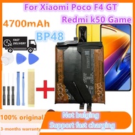 Orginal New xiaomi BP48 Battery For Xiaomi Poco F4 GT Redmi k50 Game Battery 4700mAh +Tools Free