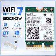 FENVI | WiFi 7 สําหรับ BE202 การ์ดเครือข่าย M.2 บลูทูธ 5.4 2400Mbps Tri-Band 2.4G/5G/6GHz BE202NGW W