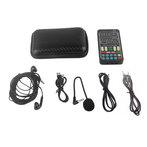 Voice Changer Sound Card with Professional Auditory and Multiple Sound Effect 203A