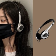 HCVN Personality Retro Headphones Millennium Y2K Style Headset Headset Over Ear Earbud Fashion Wired