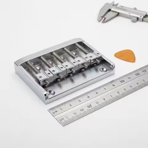 Five-String Bass Bridge Includes Mounting Hardware 5-String Bass Bridge for Luthiers
