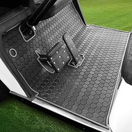 EZGO TXT Golf Cart Floor Mat, Upgraded Full Coverage Liner Mat Install Easily Thick Rubber Anti-Slip