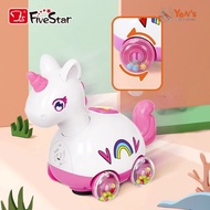 Five Star Learning Fun Bump & Go Unicorn - Cute Universal Unicorn Car (1 Pcs)