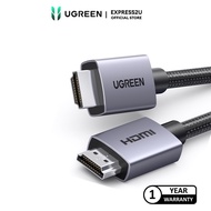 UGREEN HDMI CABLE VER 2.0 MALE TO MALE ALUMINIUM CASE+BRAIDED 4K@60HZ/1080P@120HZ GREY (1M/2M/3M)