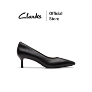 Clarks รุ่น ADELA COURT สี BLACK LEATHER รองเท้าคัทชูผู้หญิง รองเท้าส้นสูงหนังแท้ คุณภาพดี ใส่สบาย