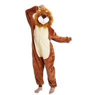 Kids Lion Onesie Animal Cosplay Costume for Boys Girls Fleece One Piece Pajama Funny