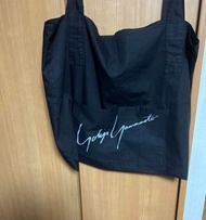 Yohji Yamamoto 山本耀司 棉 黑色 LOGO 簽名 托特包 肩背包 側背包 單肩包 tote包 手提包