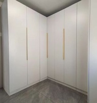 實木轉角衣櫃 Solid wood corner wardrobe 收纳柜  質保五年Five-year warranty（全港送貨）Delivery to Hong Kong 衣櫃Wardrobe，