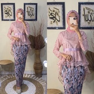 Kebaya / Kebaya brukat modern Setelan Kebaya Modern Hijab Remaja Style Modis Cantik brukat AURORA\k