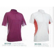AVAILABLE ! OREN SPORT ! SPORT POLO TEE ! D_PURPLE/D_PURPLE AND WHITE/RED