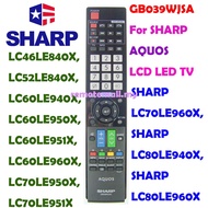 GB039WJSA For SHARP AQUOS LCD LED TV LC46LE840X LC52LE840X LC60LE640X LC46LE840X, LC52LE840X, LC60LE