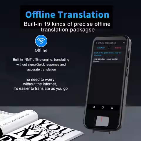 Portable Smart Translator Pen Large Screen Realtime Online Languages Translation Voice Photo Scanner