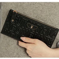 PLAYBOY - 壓扣長夾 Superb系列 - 黑色