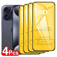 1-4PCS 9D Tempered Glass For Xiaomi Redmi Note 15 14 13 12 12S 11 11S 10 10S Pro Plus 5G
