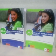 Book one package of German learning Deutsch echt einfach A1.1 and A1.2 full color