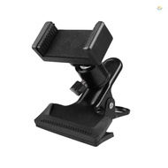 Guitar Phone Holder 360 Degree Rotating Guitar Bass Head Phone Holder Guitar Neck Clamp for Electric