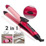 Nova INOVA NHC-2009 Hair Straightener // 2 in 1 Straightener // Straight and Curly