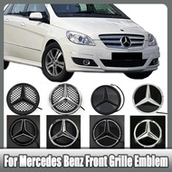 LED Mirror Style Glossy Black and Chrome silver For Mercedes Benz W204 W245 X204 Class Front Grille 