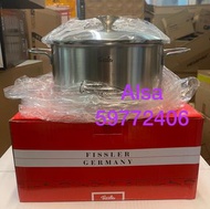 自取 Fissler COPENHAGEN 不銹鋼 雙耳 5.7公升 湯鍋 Stew Pot with glass Lid 24cm