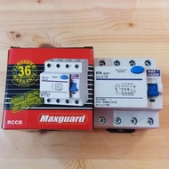 Maxguard ELCB 63A 4P 100mA RCCB/ Equivalent
