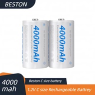 Beston size C 4000mAh rechargeable battery