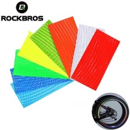 ROCKBROS Bicycle Rim Sticker Yellow Diy Light Decal Reflective Sticker Safe Night Protective Cycling Accessories