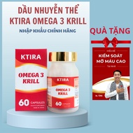 KTIRA Omega 3 Krill Krill Krill Oil 60 Capsules - Cardiovascular Support & Memory