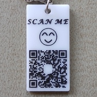 ป้ายพวงกุญแจ QR Code ขนาด 3x5 cm พวงกุญแจ QR Code สแกนติดง่าย พกพาสะดวกกดสั่งแล้วแจ้ง QR Code ทางแชท
