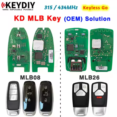 KEYDIY MLB08 MLB26 MLB Series Universal Smart Remote Key PCB Board 434Mhz 315MHz Used with Keydiy KD